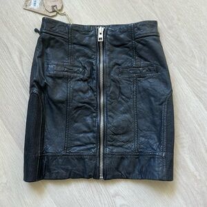All Saints leather skirt New*